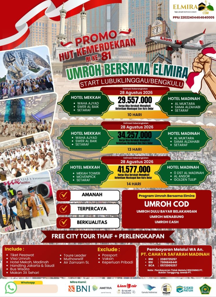 Umroh Promo Maulid Nabi 13 Hari